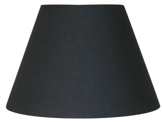 Abat-jour forme conique D22 coton noir
